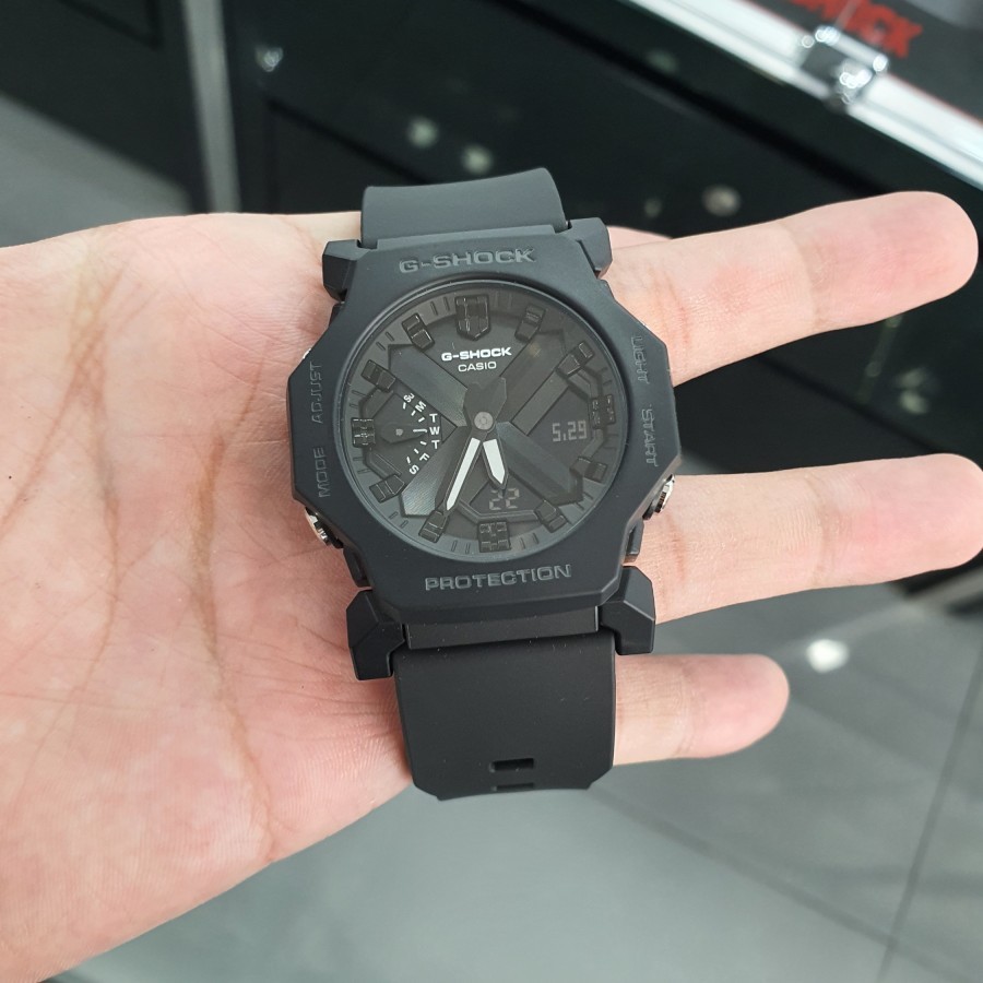JAM TANGAN CASIO G-SHOCK GA-2300-1A GA2300-1A BLACK ORIGINAL