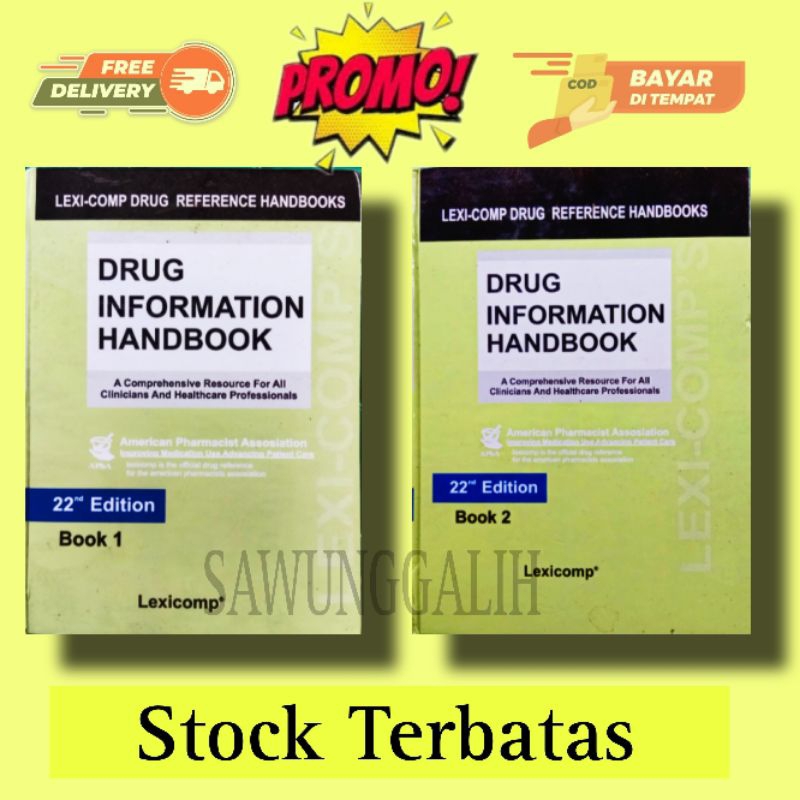 SATU PAKET ( DIH ) DRUG INFORMATION HANDBOOK EDISI 22 JILID 1 & 2 TERMURAH