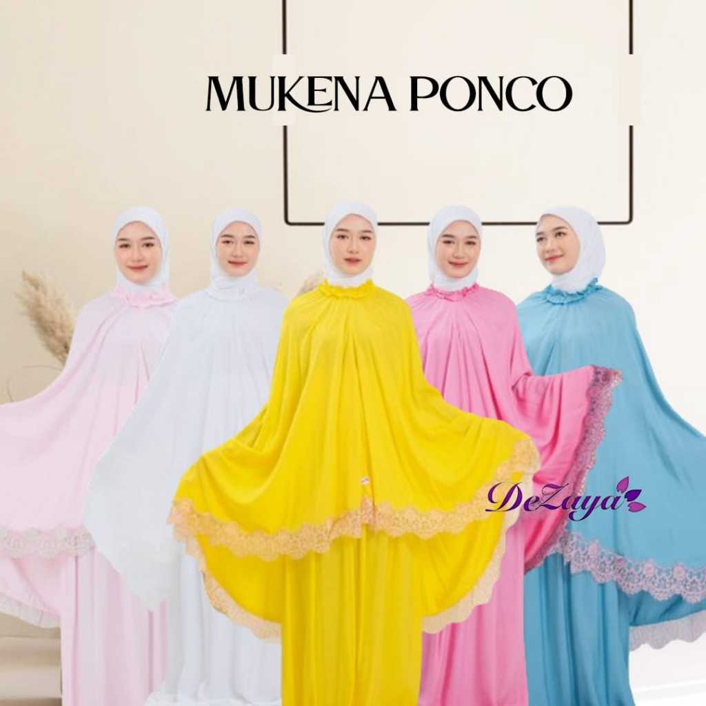 Mukena Bali Mukena Ponco renda By DeZaya Best Seller