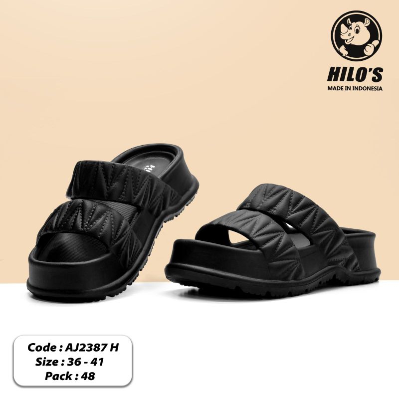 sandal wedges sandal wanita slip on karet eva tinggi 5cm