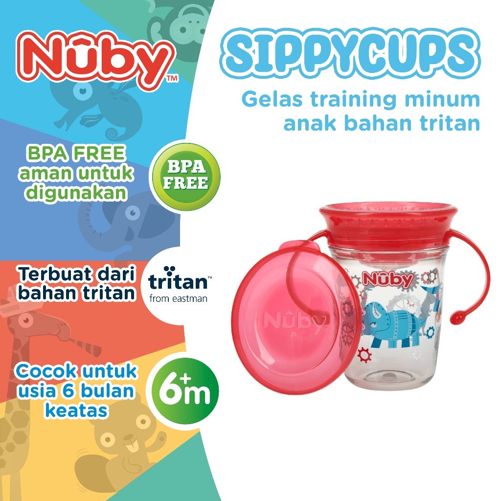 Nuby Wonder Cup Tritan 240ml Glitter Training Cup