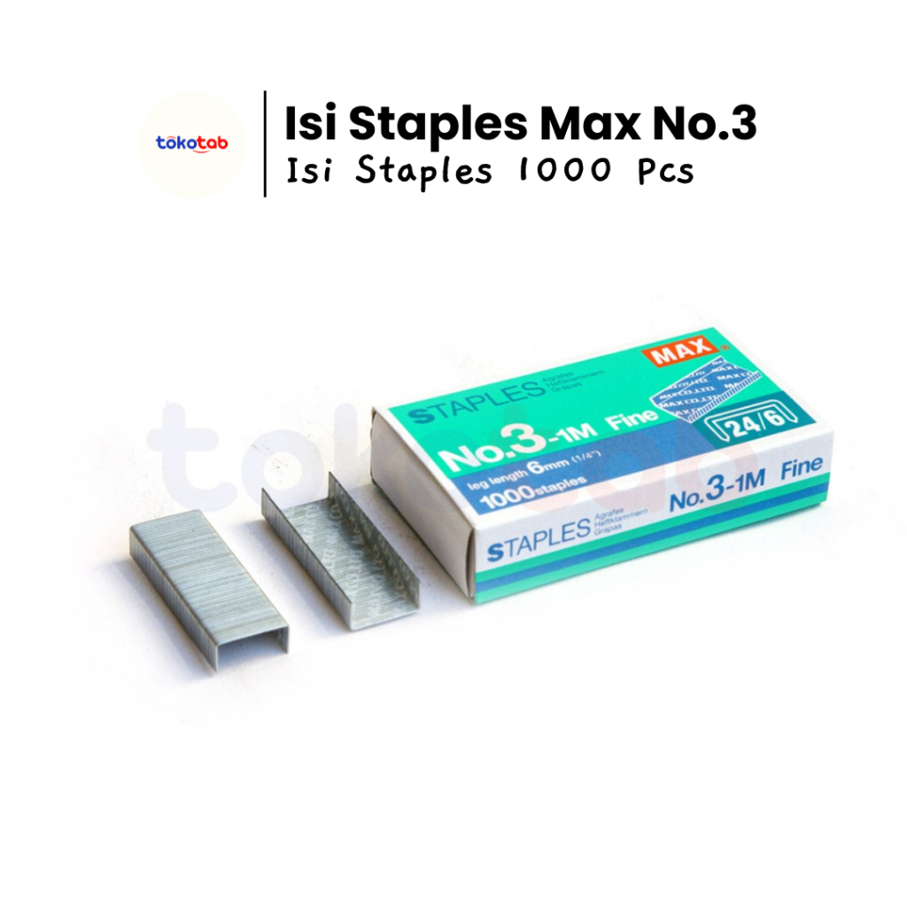 

Tokotab - Isi Stapler Staples MAX No 3 Besar