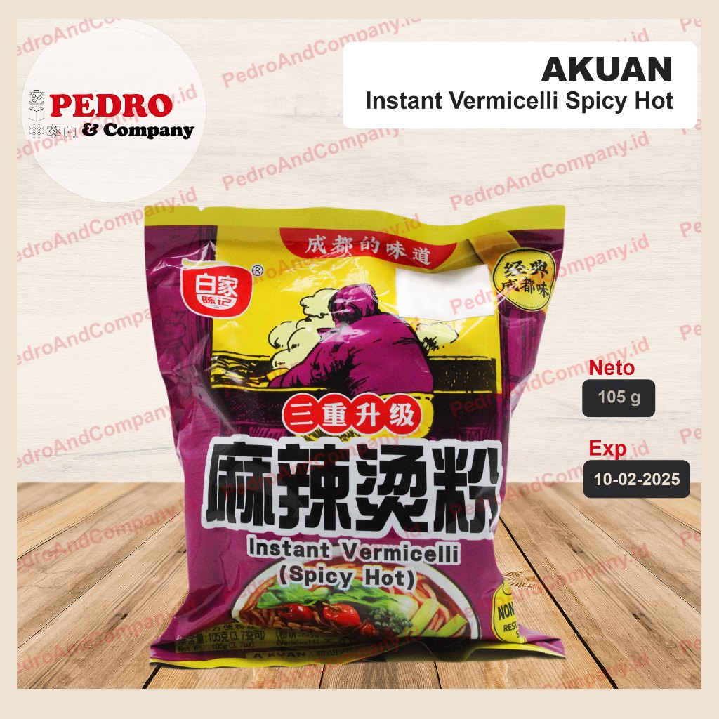 

Akuan Instant Vermicelli SPICY HOT 105 gram malatang mie bihun pedas