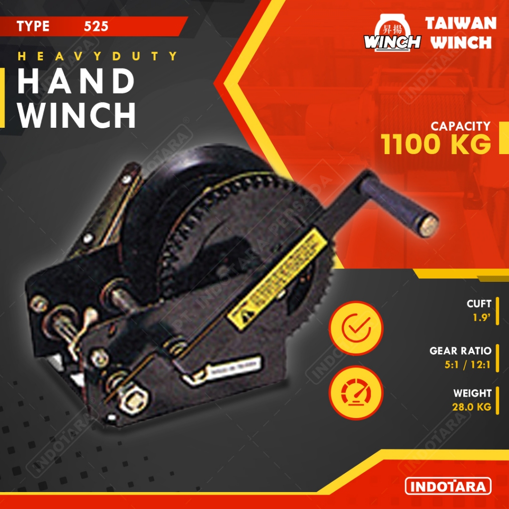 Taiwan Winch Manual Hand Winch 525