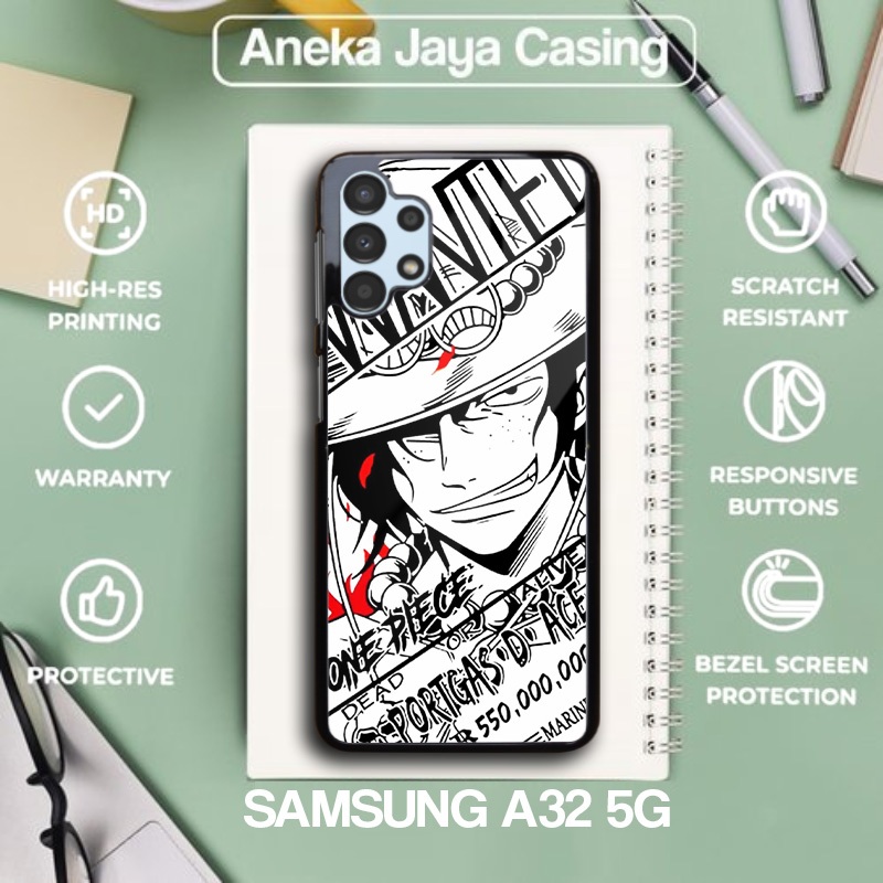 Case Samsung A32 5g Terbaru - Casing Samsung A32 5g - Motif Anime putih - Hardcase Premium Glossy - 