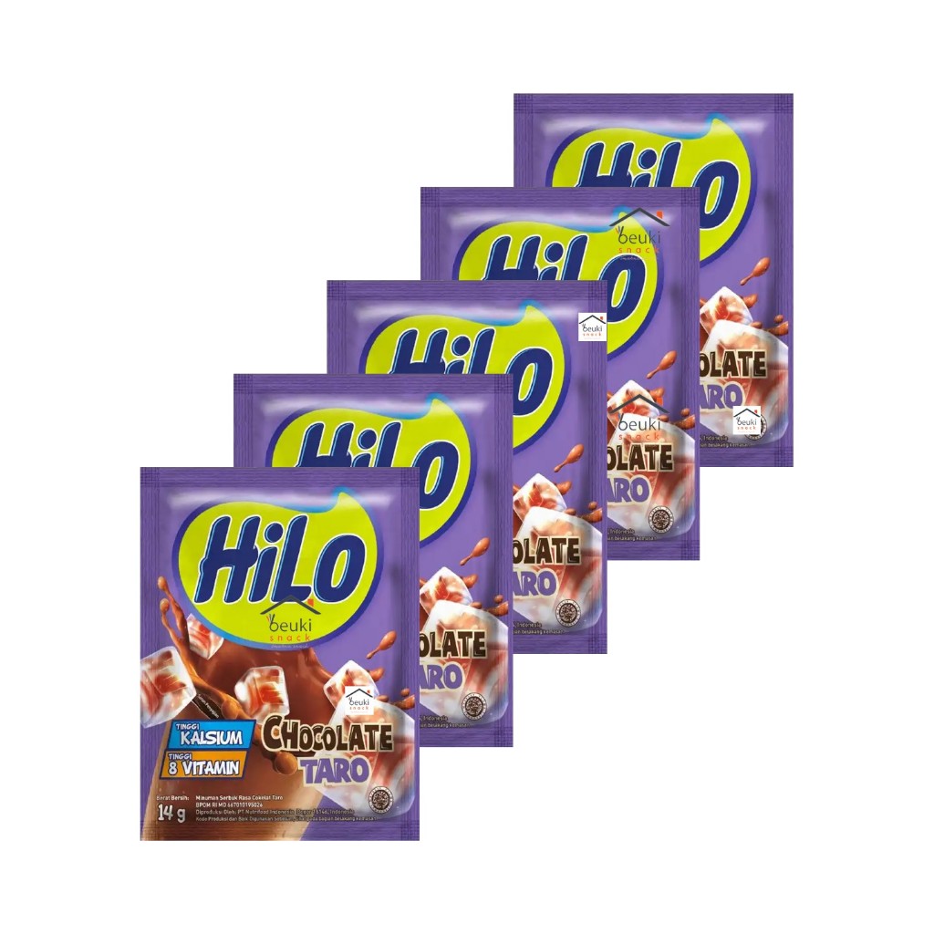 

5PCS HiLo Chocolate Taro Minuman Bubuk Susu Coklat Taro Tinggi Kalsium