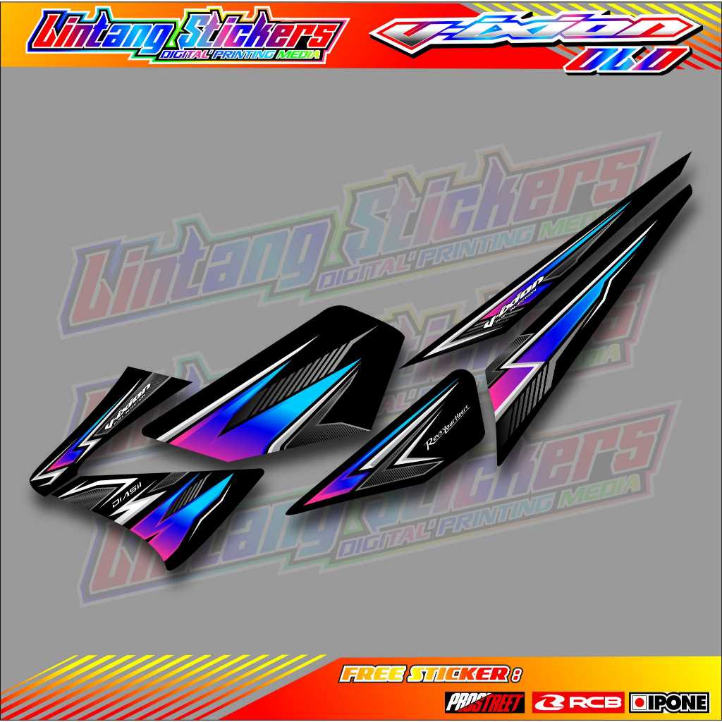 STRIPING VARIASI YAMAHA VIXION OLD / STICKER LIST VARIASI MOTOR VIXION OLD