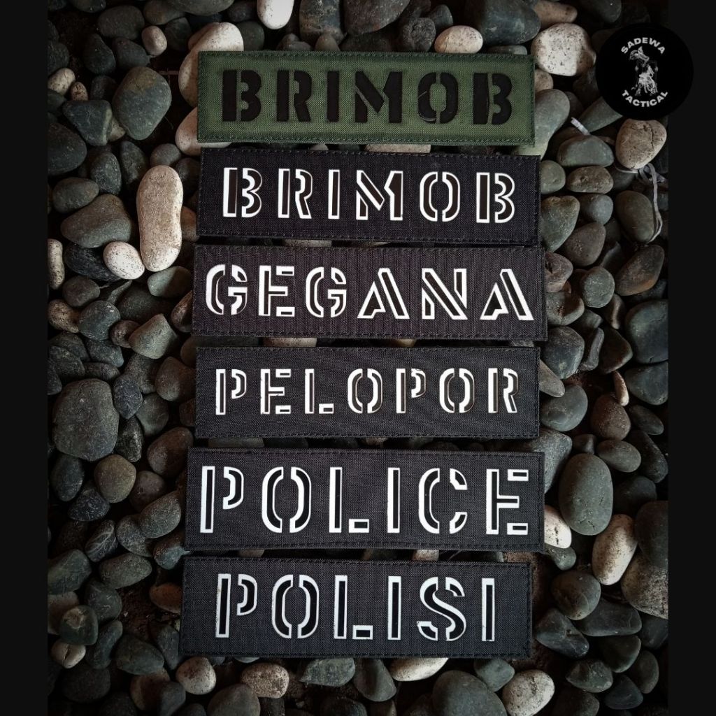 Patch laser Bodyvest / Patch laser jumbo / Bodyvest / Perekat Brimob / Patch Brimob / Patch Polisi