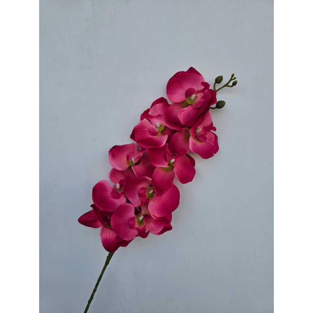 ANGGREK KAIN X9 ANGGREK JUMBO BESAR ANGGREK HIAS ORCHID ARTIFICIAL FLOWER BUNGA PALSU BUNGA HIAS