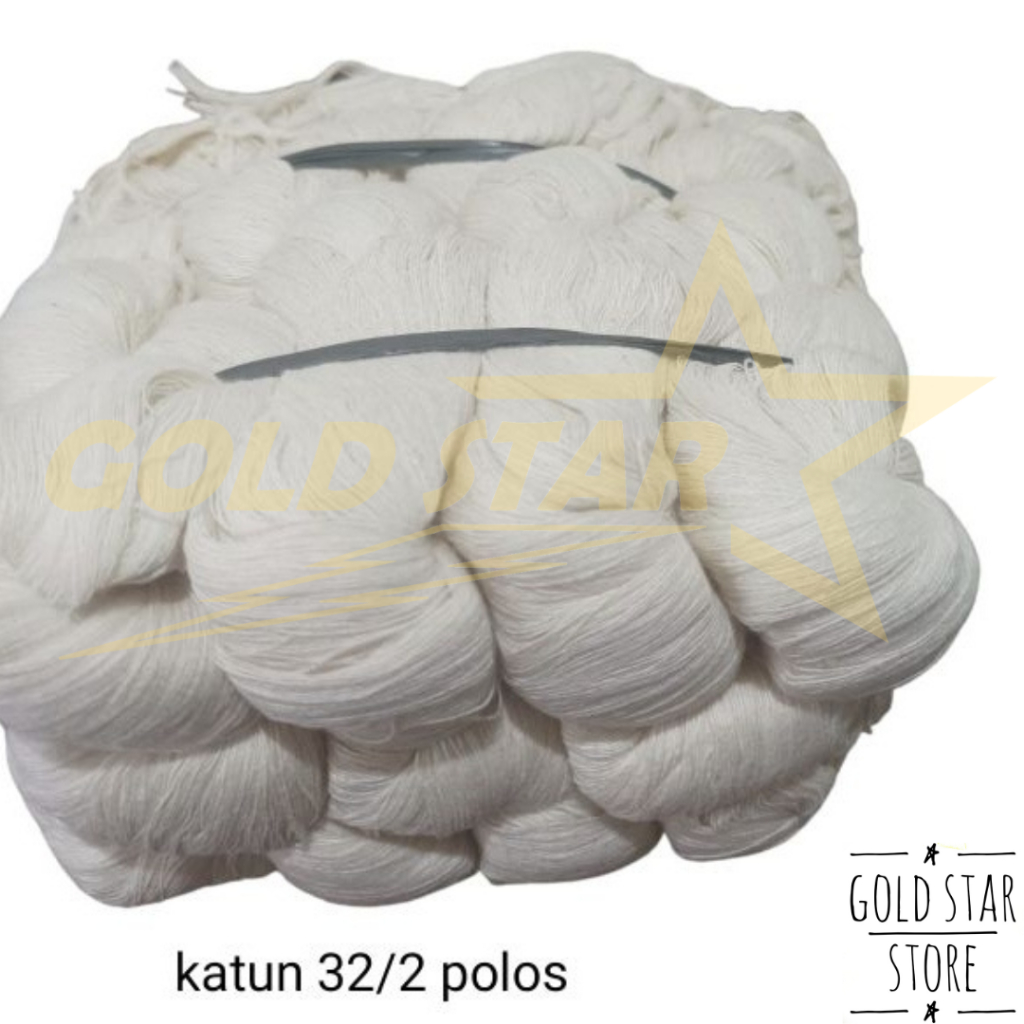 Benang Tenun Katun Cap Kupu Kupu Hand Weaving Traditional Benang Tenun Cotton Gassed Mercerized Mesr