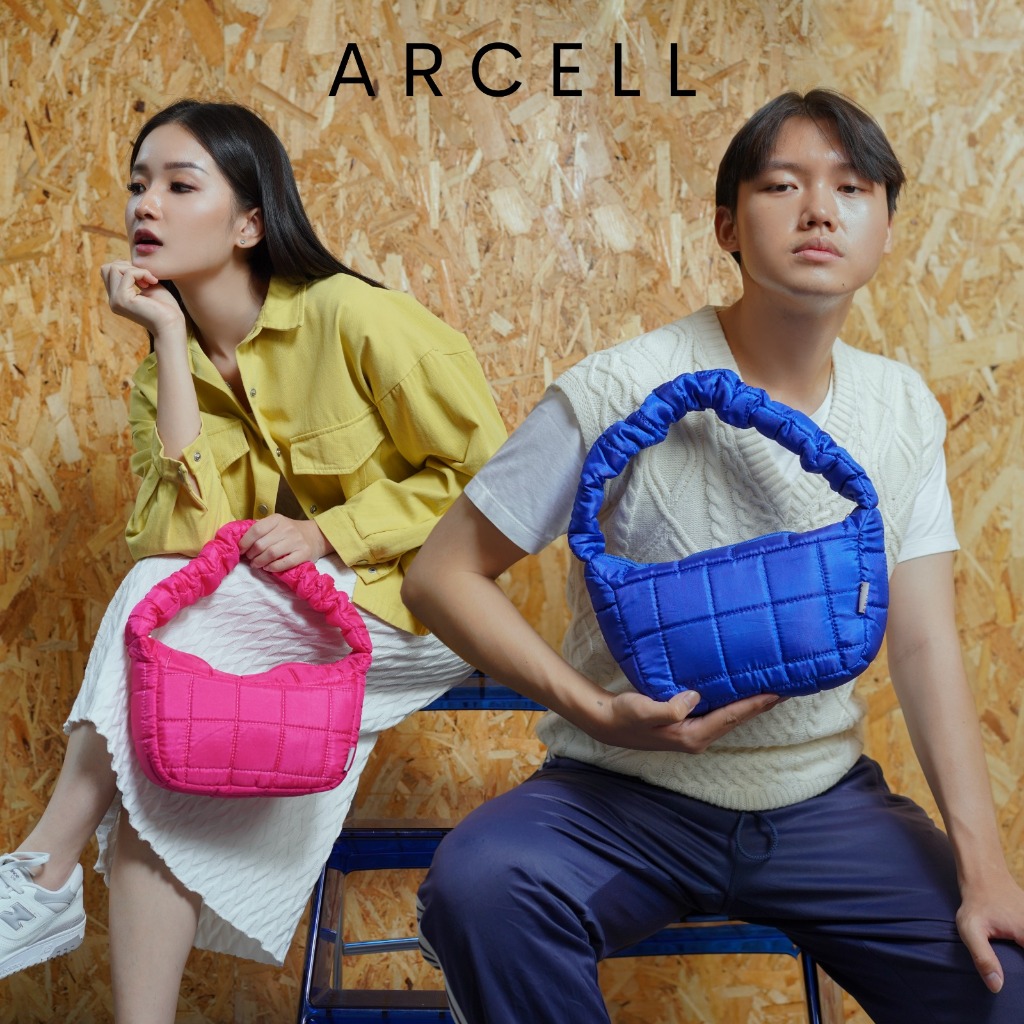 ARCELL - PUFFY CRINKLE BAG | Tas Shoulder Wanita