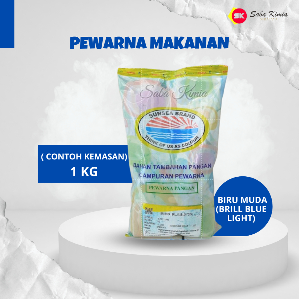 

Pewarna Pangan / Pewarna Air Sunsea Brand Biru Muda (Brill Blue Light)