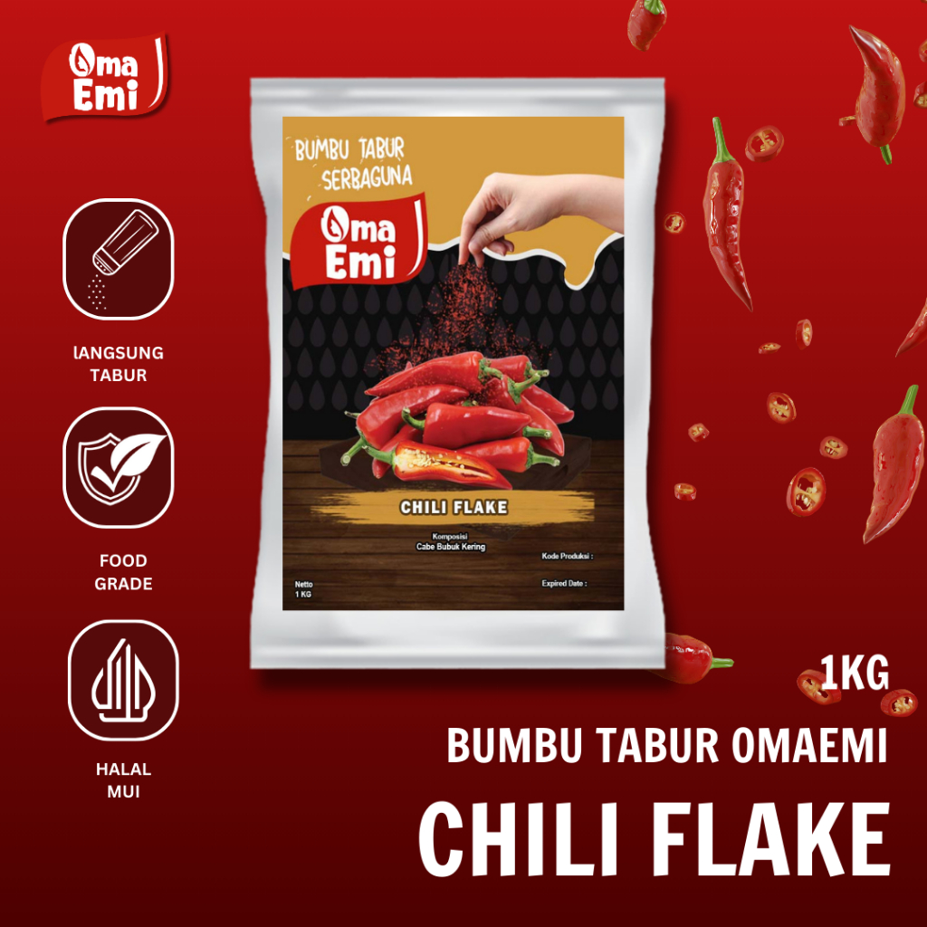 

BUMBU TABUR CABE / CHILI (FLAKE)