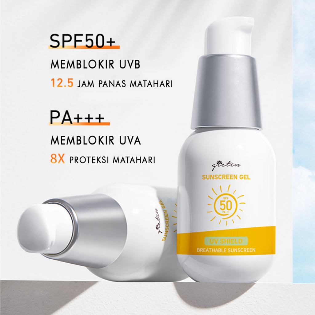 GIETIN Sunscreen Gel SPF 50 PA+++ UV Shield Protection