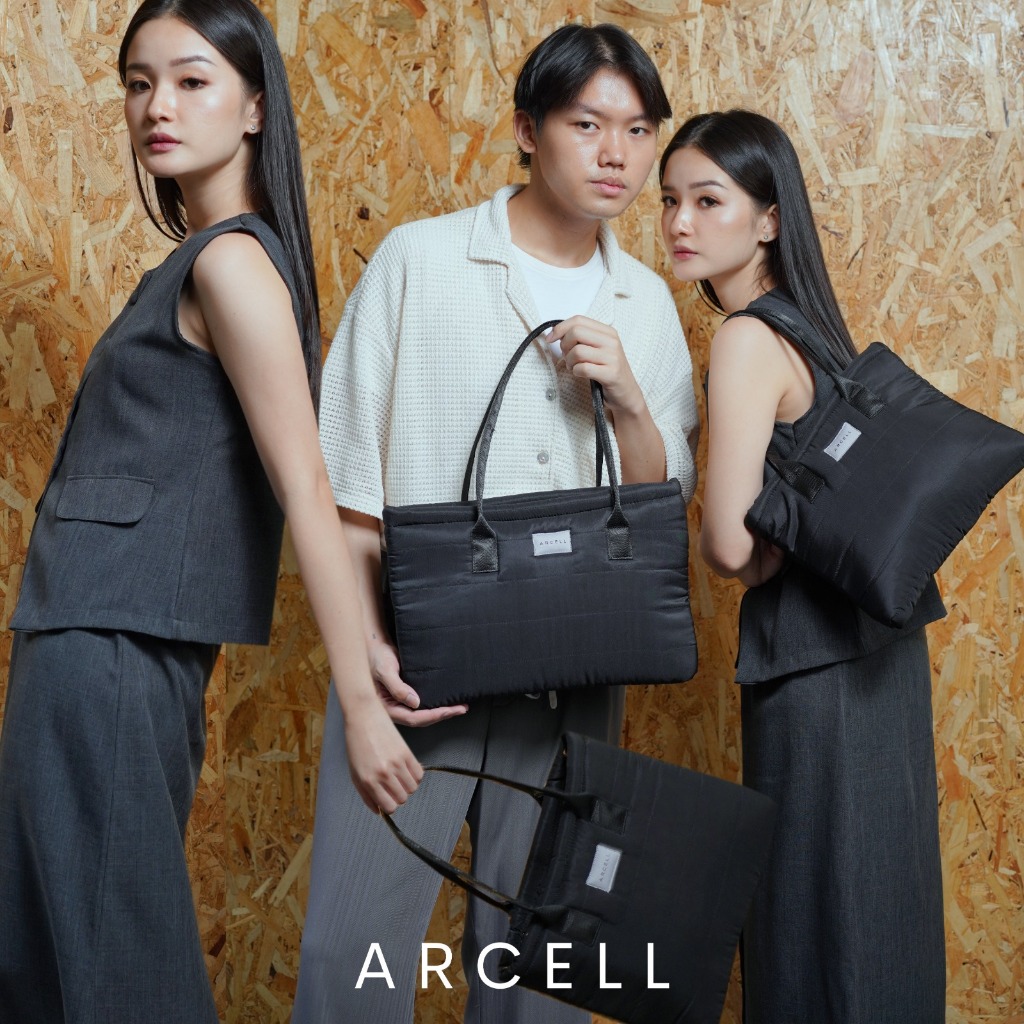 ARCELL - HORIZ PUFFY TOTEBAG - Totebag wanita