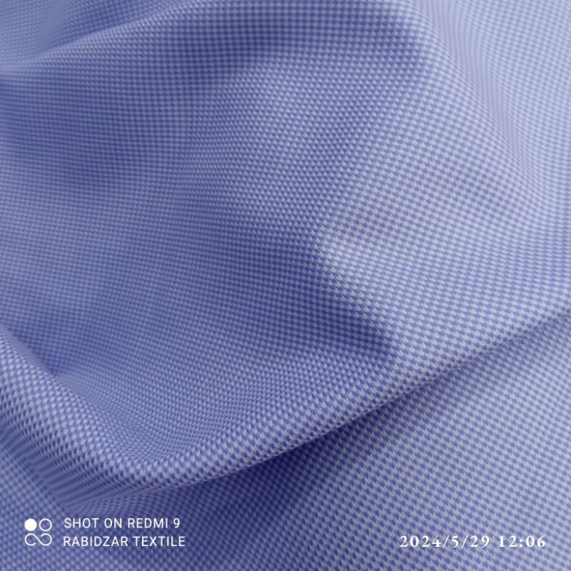 KAIN KATUN DOBY ITALY BLUE TIMBUL PREMIUM GARMENT IMPORT