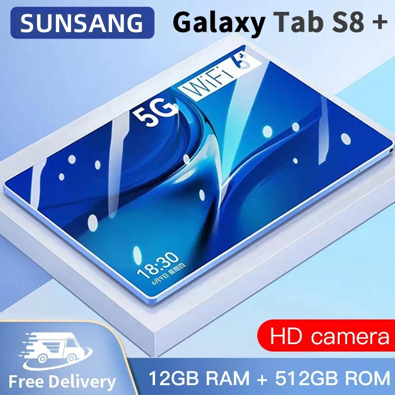 Termurah CODTABLET GALAXY S8 S8 Tablet Pc 5G Asli Baru Android Murah 11inch Wifi 5G Dual SIM Anak pa