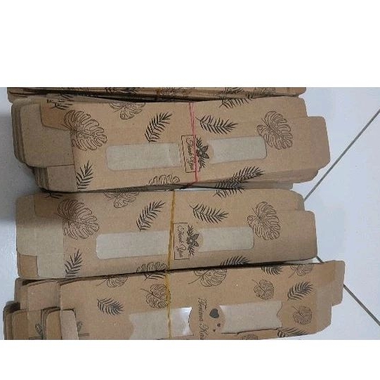 PAPER BOX / BOX SENDOK RUSTIC / KOTAK TEMPAT SOUVENIR SENDOK GARPU SUMPIT