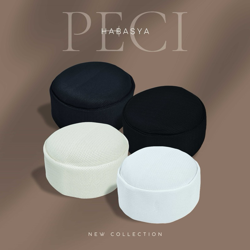 Peci kopiah habasya peci sholat dewasa bahan kain kaos adem