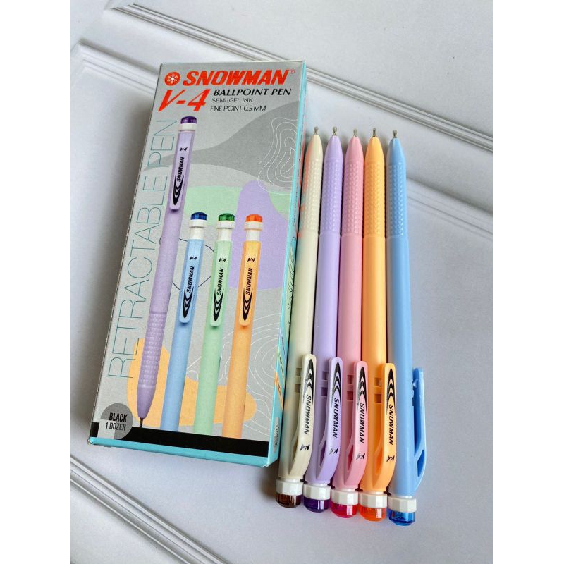 (12pcs) Pen Snowman V4/ Pen V4 snowman/ Pen V4