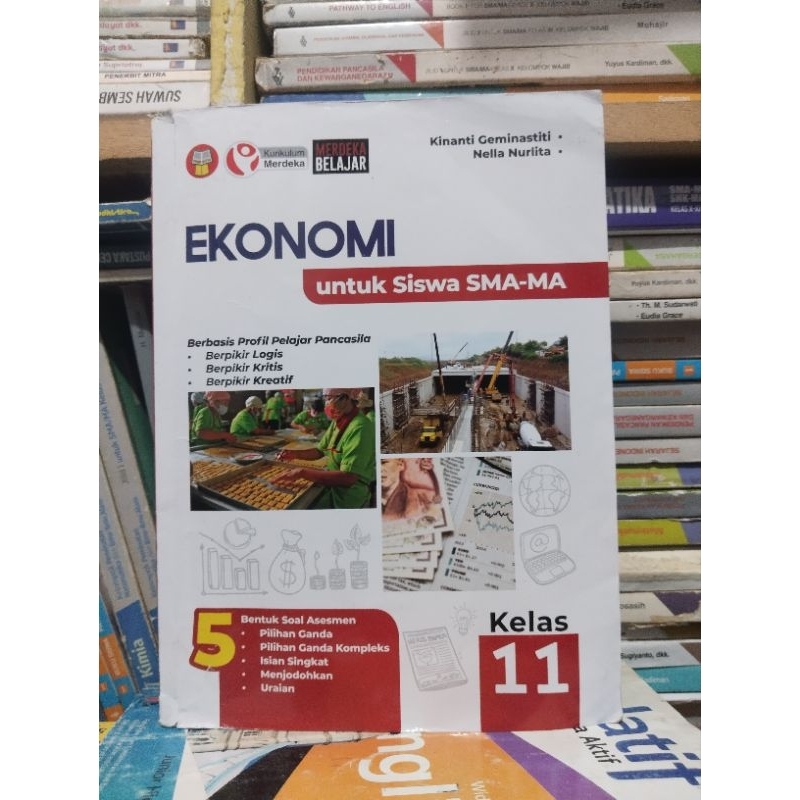 buku ekonomi kelas 11/XI/2 sma/ma yrama widya kurmer kurikulum merdeka