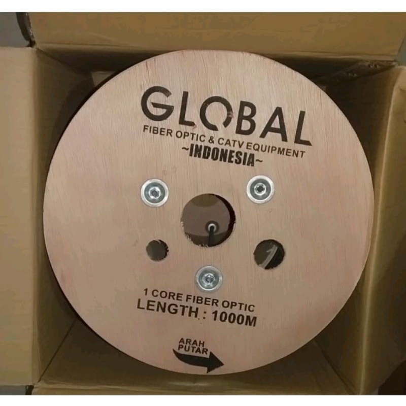 KABEL FIBER OPTIK (FO) GLOBAL 1 CORE 3 SELING 1000M
