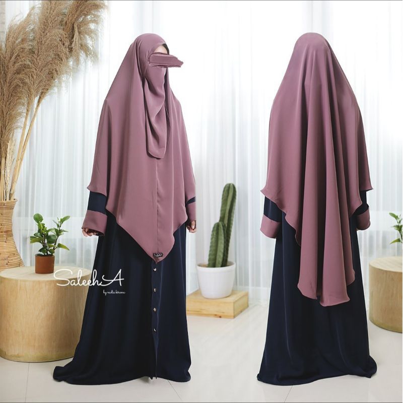 Preloved. Khimar basic Najihaa by Saleeha. Warna Hitam