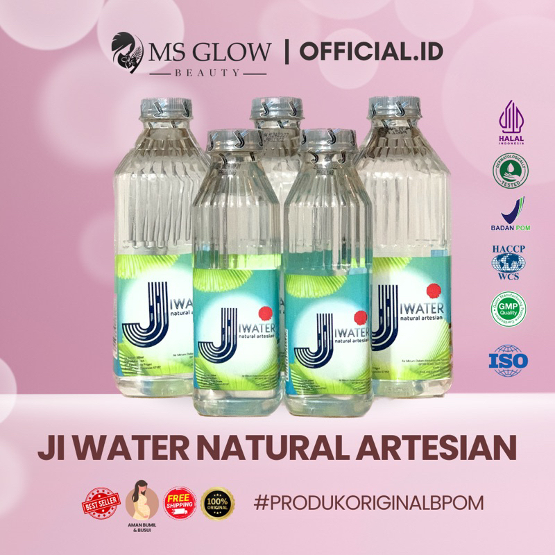

J WATER - MS GLOW - JWATER JAPANESE WATER JAPAN TECHNOLOGY ARTESIAN JIWATER AIR MINERAL PH TINGGI - 250ml, 500ml