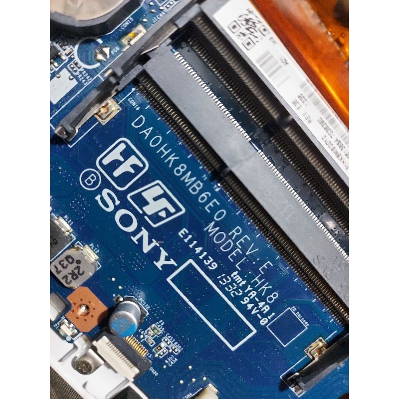 mobo sony vaio svf14  cpu 987 kondisi normal