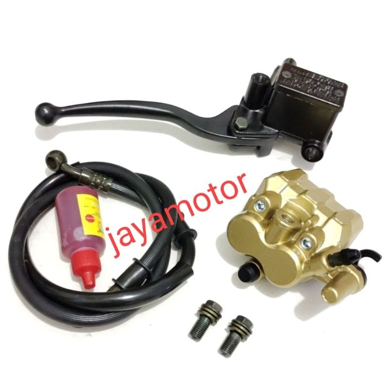 baut 2pcs+minyak rem+selang rem+master rem set+kaliper depan minerva r150,Minerva r150 Vx,r2000 tanp