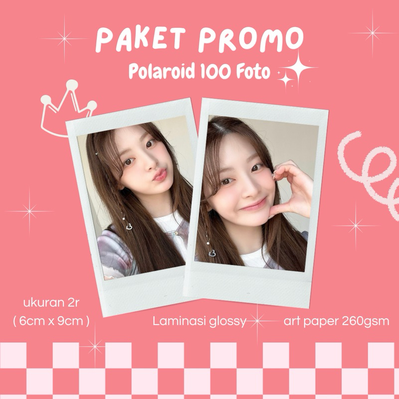 [ isi 100 foto ] CETAK POLAROID 2R LAMINASI MURAH