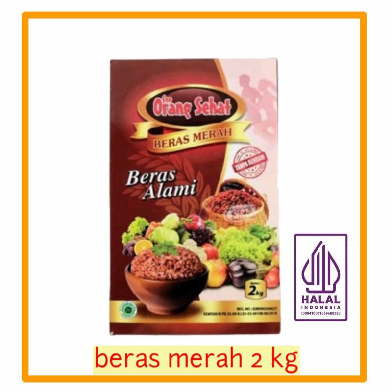 

Beras Merah 2 kg Cap Orang Sehat