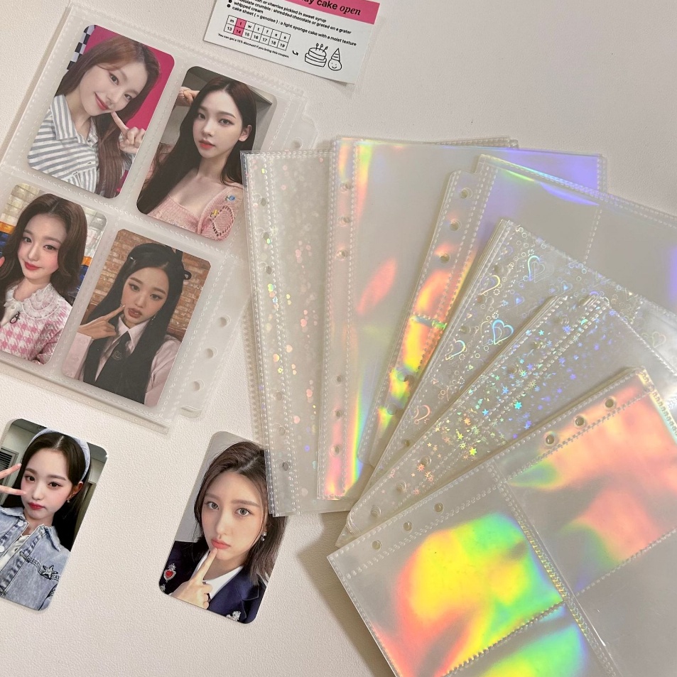 

Hanya disini Photo Sleeve Binder 1P 2P 4P Photo Card A5 untuk Binder 6 Ring Photo Card PC MPC isi 5pcs 1pcso