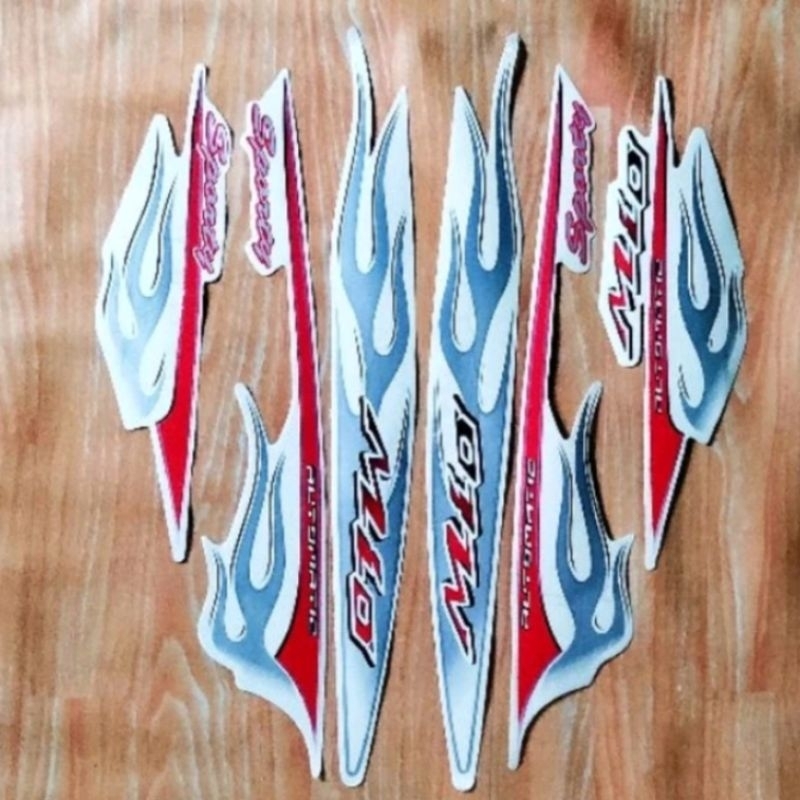 STRIPING MIO SPORTY API PUTIH
