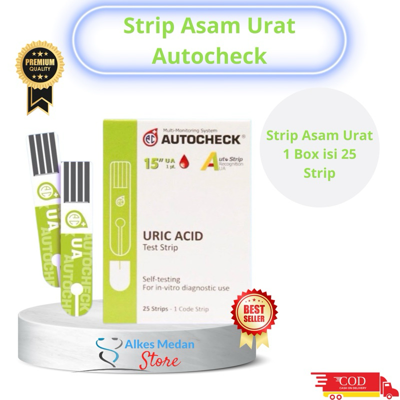 STRIP AUTOCHECK ASAM URAT / STRIP ASAM URAT AUTOCHECK ISI 25 STRIP