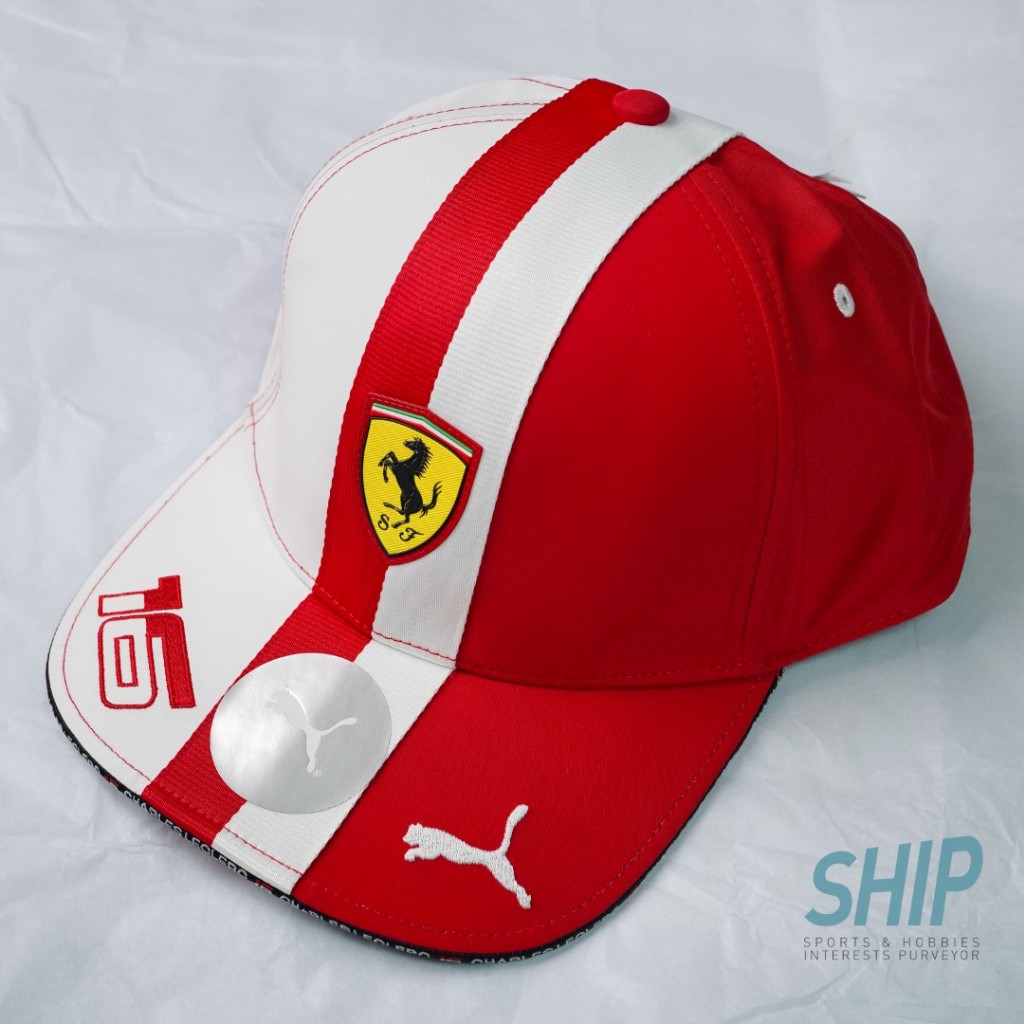 Topi FERRARI LECLERC driver cap MONACO GP 2024 F1 original special edition formula 1 baru new puma c