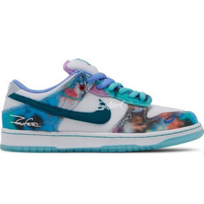 Futura Laboratories x SB Dunk Low "Bleached Aqua" 100% Authentic