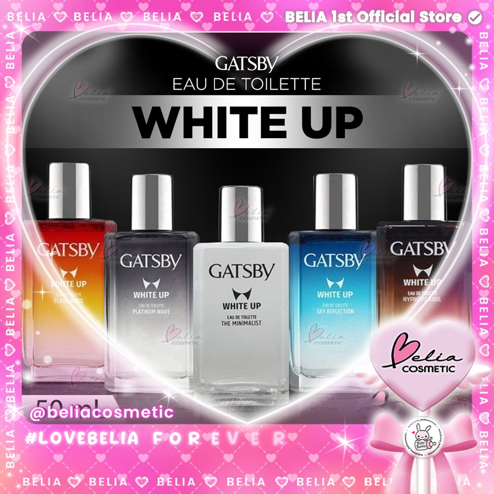 ❤ BELIA ❤ GATSBY White Up Eau De Toilette 50mL | Blanc Wood | Platinum Wave | The Minimalist | Sky R