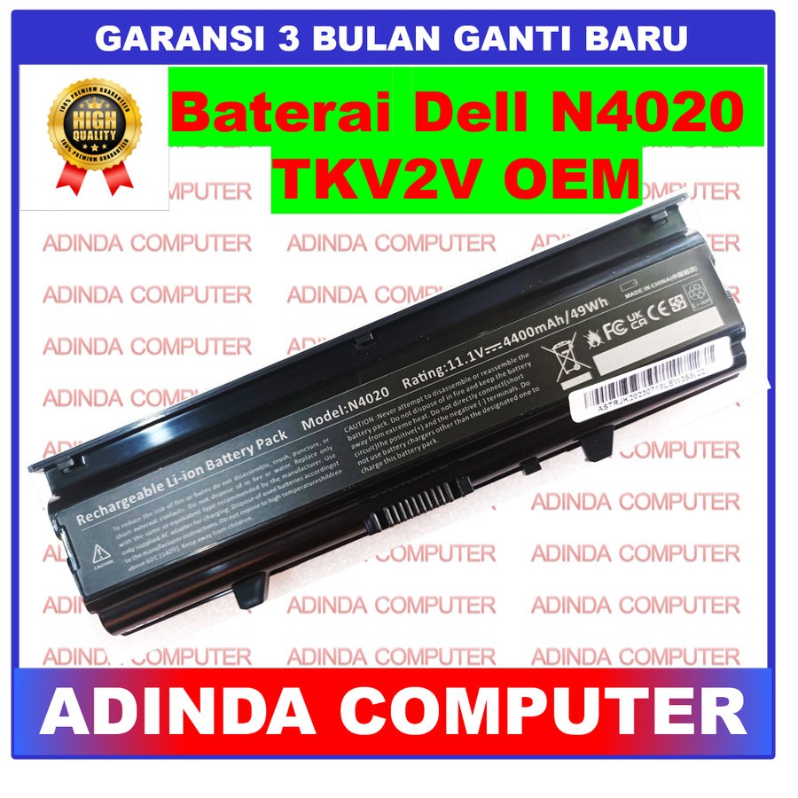 Baterai DELL Inspiron N4020 N4030 M4010 N4020D N4030D OEM