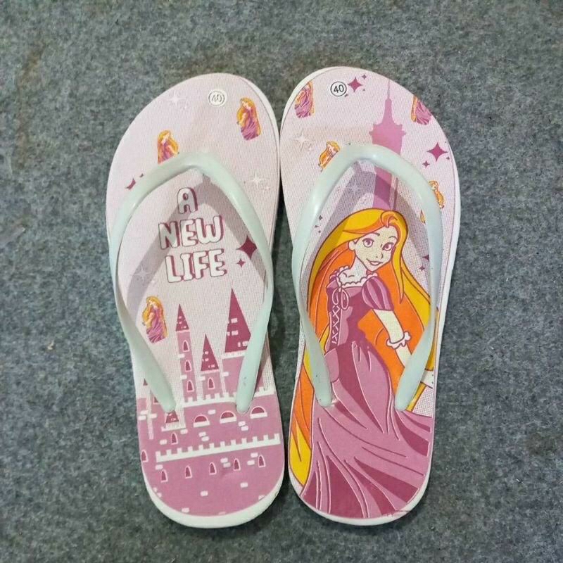 Sandal Karet Wanita Sandal Lucu Dewasa Sendal Cewek Terbaru Kekinian Bangkok