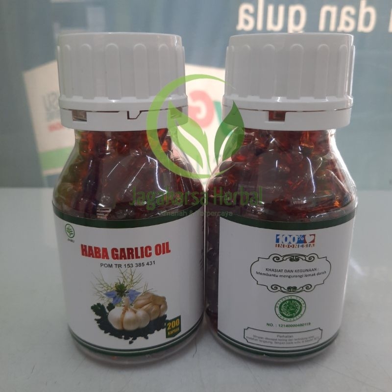 Haba Garlic Oil CV AL AFIAT isi 200 kapsul | Habba Garlic Oil 200 kapsul