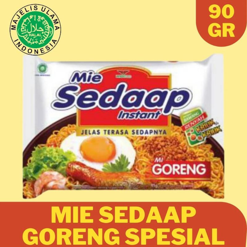 

Sedaap Mi Goreng Instant 90 gram Per Bungkus
