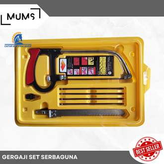 Gergaji Mini / Gergaji Ukir Kerajinan Serbaguna Gagang Pipa Besi Magic Saw Gergaji Tangan Manual Set