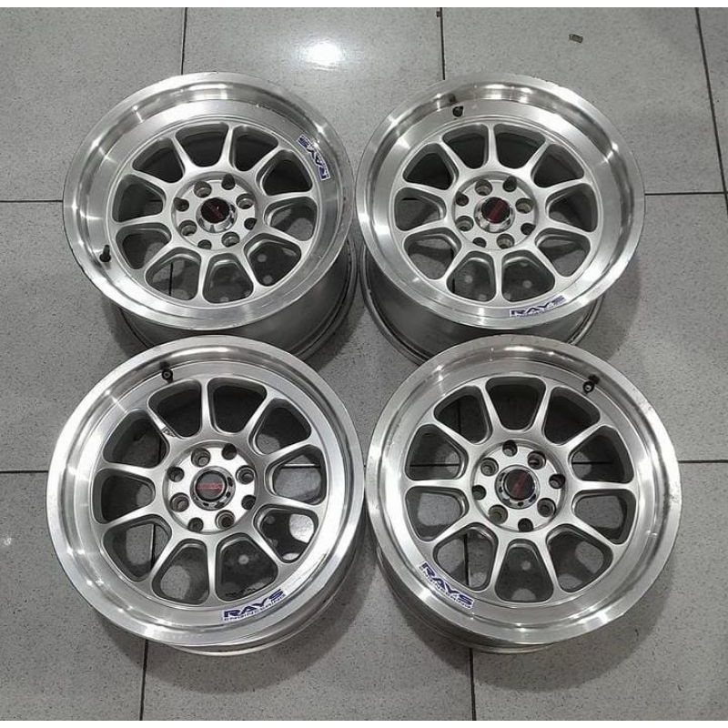 Velg Mobil Bekas Murah R16 Racing Rays Celong Ring 16 Lebar 8/9 Et30/38 Pcd 8x100/114,3