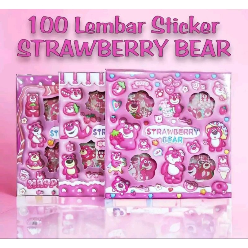 

100 Lembar Sticker Lucu 2D Sanrio Karakter Kuromi dan Melody MoMo