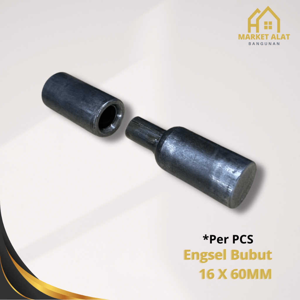 Engsel Bubut 5/8 x 6 cm / Engsel Pagar Besi 16 x 60 mm