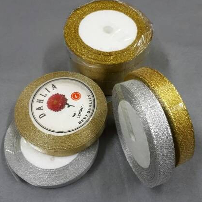 

Pita Emas/Perak Glitter 1 cm