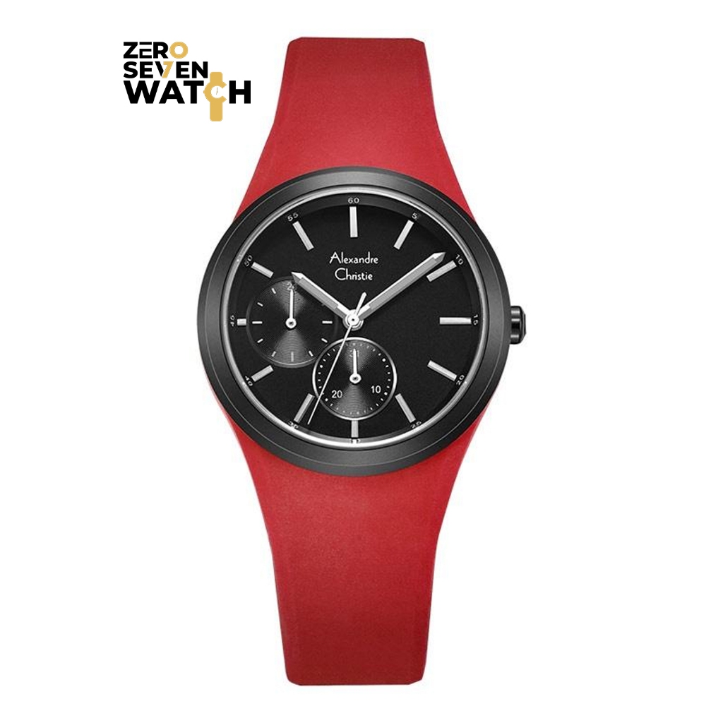 PROMO Jam Tangan Wanita Alexandre Christie AC2663 AC 2663 Red Black