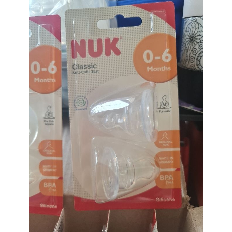nuk dot nipple standart gepeng teat botol susu