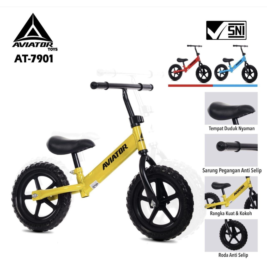 MAINAN SEPEDA BALANCING BIKE PUSH BIKE AT7901